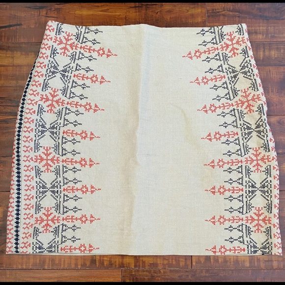 Loft Stitched Mini Skirt - Picture 1 of 6